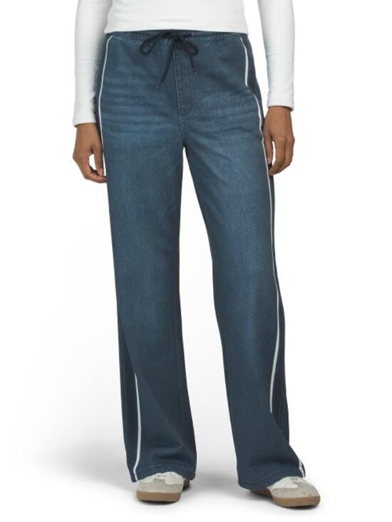 ecru Pants - ECRU Knit Denim Track Pants